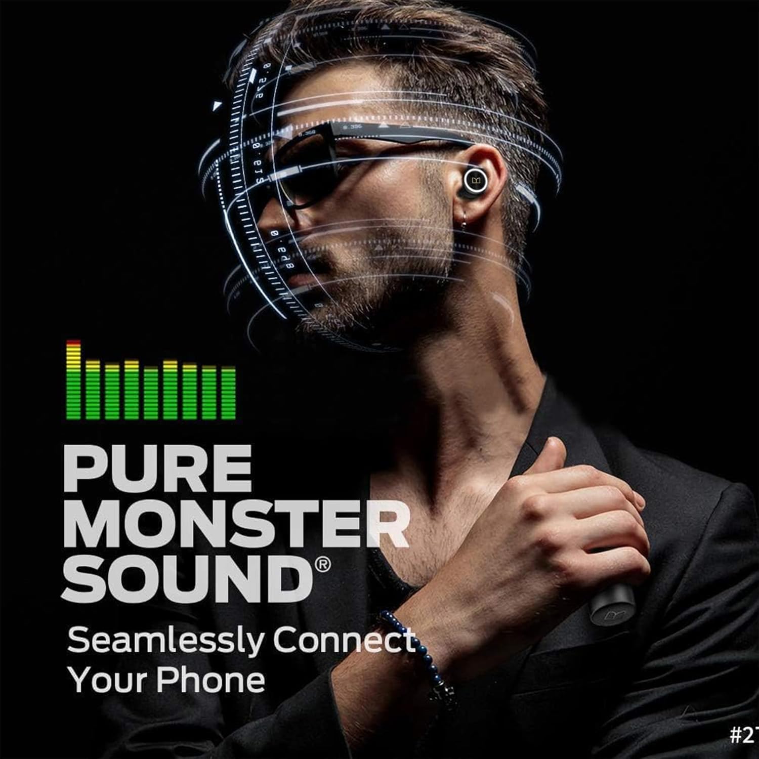 Monster Clarity 101 AirLinks Bluetooth Earbuds, in-Ear Wireless Headphones with Rotating Metal Charging Case, Bluetooth 5.0, with USB-C Charging Case, Clear Call,Deep Bass for Sports Monster Clarity 101 AirLinks Bluetooth Earbuds, in-Ear Wireless Headphones with Rotating Metal Charging Case, Bluetooth 5.0, with USB-C Charging Case, Clear Call,Deep Bass for Sports